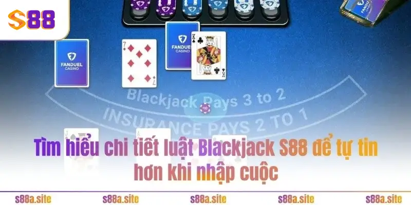 Blackjack S88VIP – Trò chơi đỏ đen đổi đời siêu dễ 24/7 4 Tìm hiểu chi tiết luật Blackjack S88 để tự tin hơn khi nhập cuộc