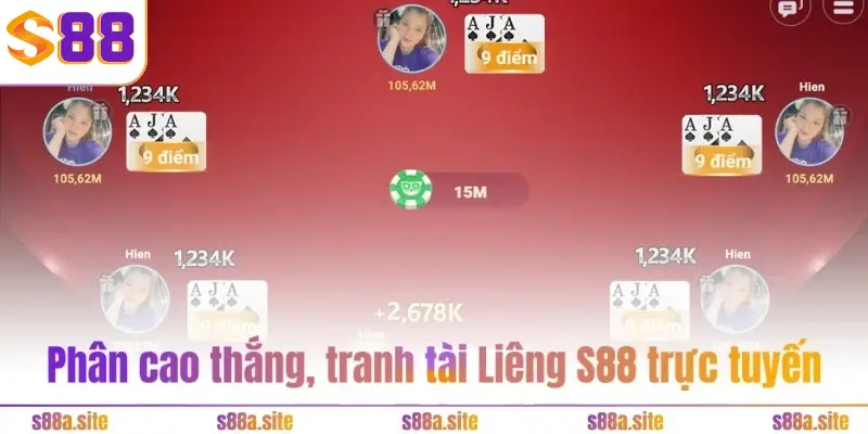 Liêng S88VIP - Bàn đạp làm giàu nhanh, không tốn sức nhiều 4 Phân cao thắng, tranh tài Liêng S88 trực tuyến